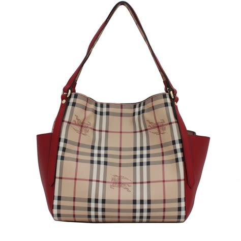 burberry leather panels small canterbury tote|burberry haymarket bag.